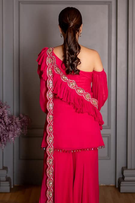 Ritika Verma Saanjh Embroidered Kurta Gharara Set 