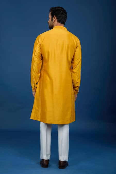 Countrymade Mustard Yellow Kurta & Pant Set 