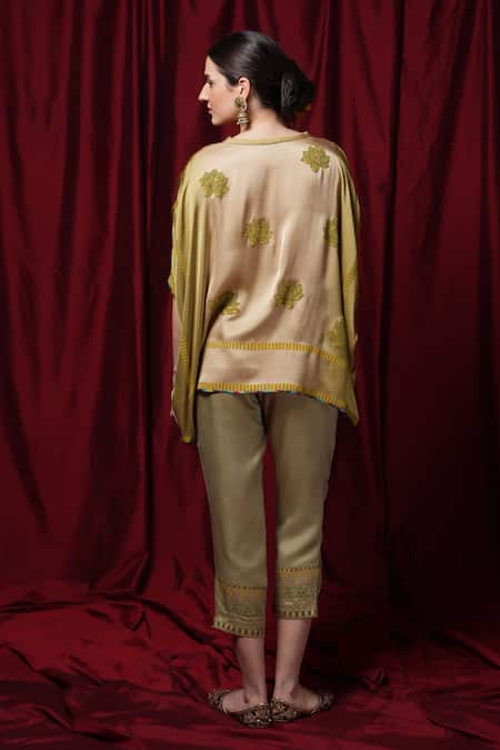 Krishna Mehta Floral Print Kaftan 