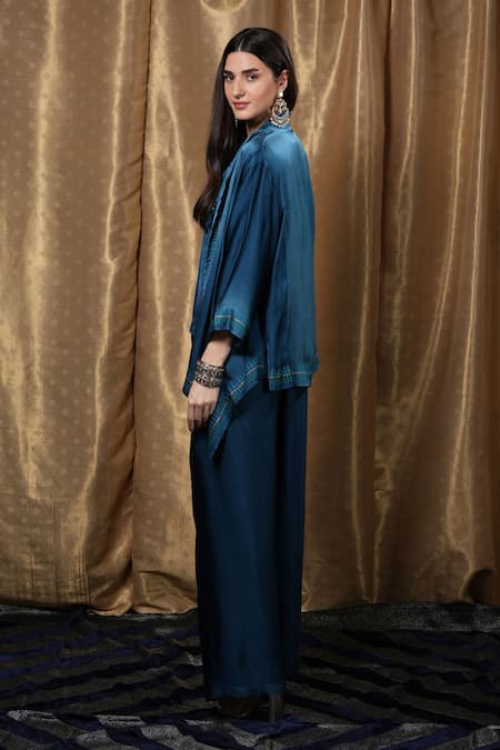 Krishna Mehta Geometric Print Jacket 