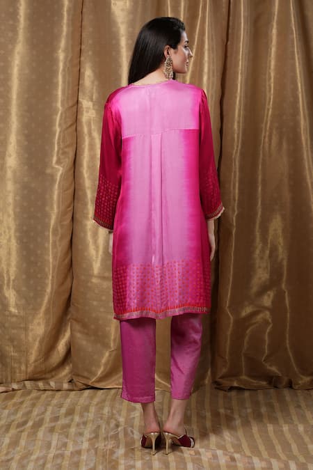 Krishna Mehta Placement Block Print Tunic 