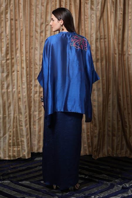 Krishna Mehta Neckline Embroidered Kaftan 