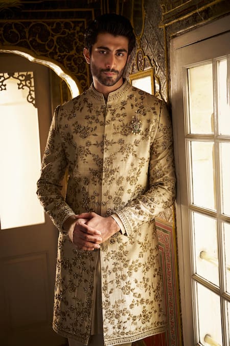 Seema Gujral Zardozi Work Sherwani Set 