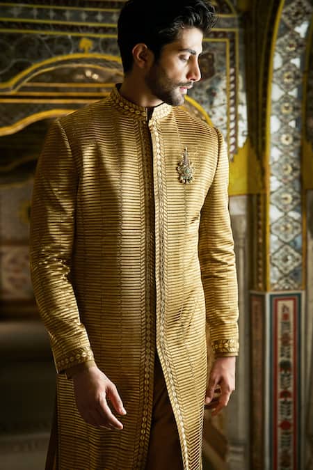 Seema Gujral Textured Sherwani Set 