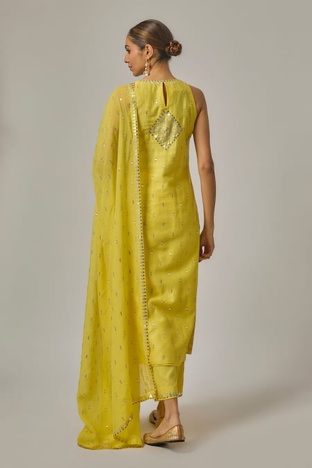 Priyal Prakash Hand Embroidered Straight Kurta Set 