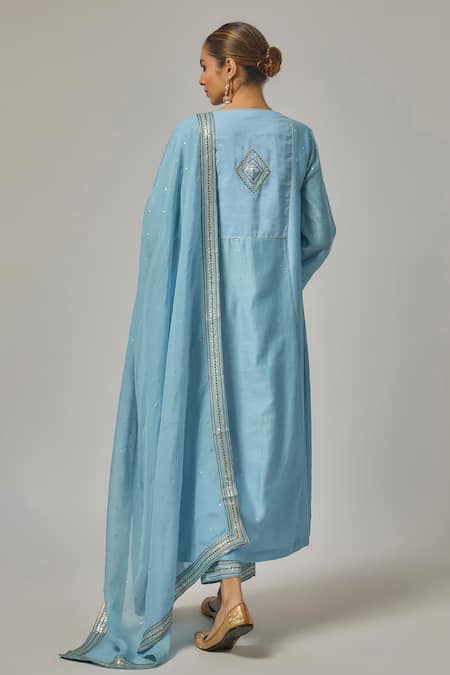 Priyal Prakash Embroidered Yoke Kurta Set 