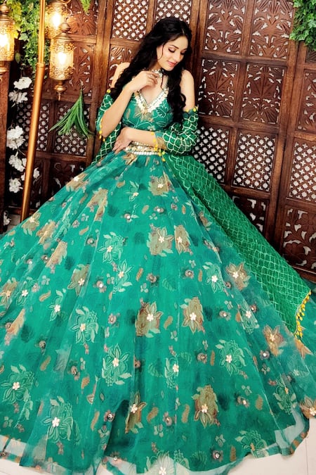 Amaltas Couture Printed Lehenga Set 