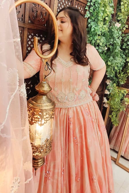 Amaltas Couture Flower Print Lehenga Set 