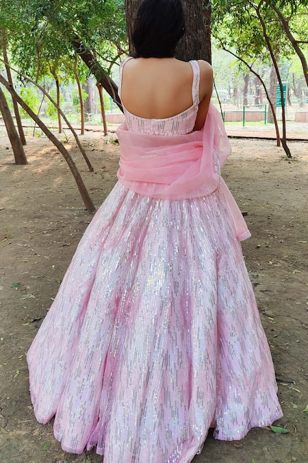 Amaltas Couture Sequin Work Lehenga Blouse Set 