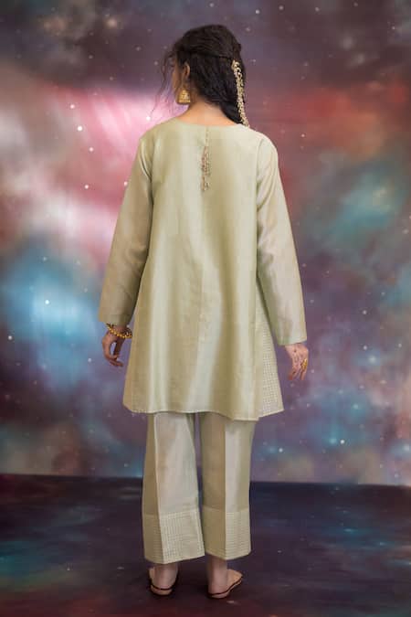 Kacha Tanka Sidra Chanderi Kurta & Pyjama Set 