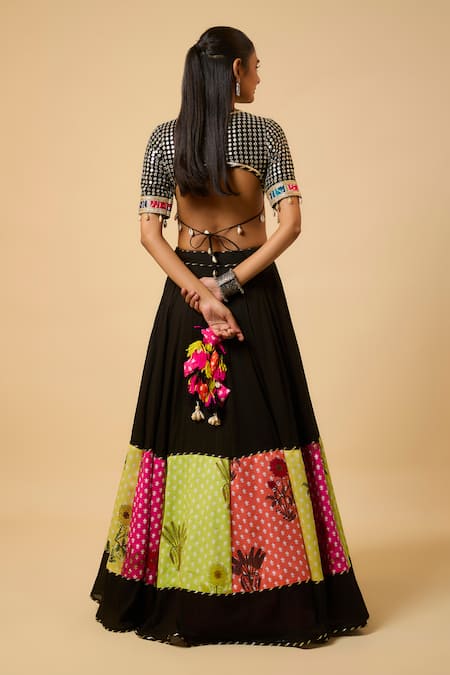 Monk & Mei By Sonia Anand Rasika Floral Print Lehenga Set 