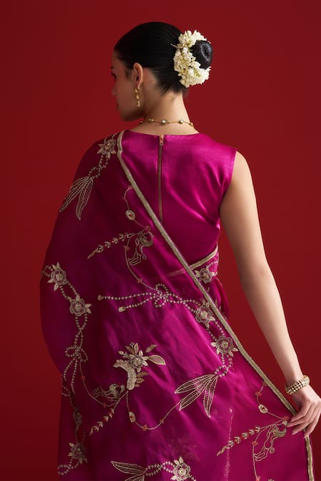 Buy Sitaraa Purple Embroidery Irajaa Mulberry Wood Saree With Blouse Online at Aza Fashions Buy_Sitaraa_Purple Embroidery Irajaa Mulberry Wood Saree With Blouse _Online_at_Aza_Fashions