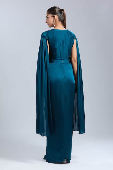 Samyukta Singhania Embroidered Blouse & Skirt Set 