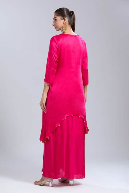 Samyukta Singhania Embroidered Tunic & Skirt Set 