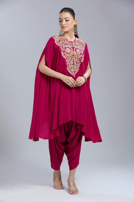 Samyukta Singhania Embroidered Kaftan & Dhoti Pant Set 