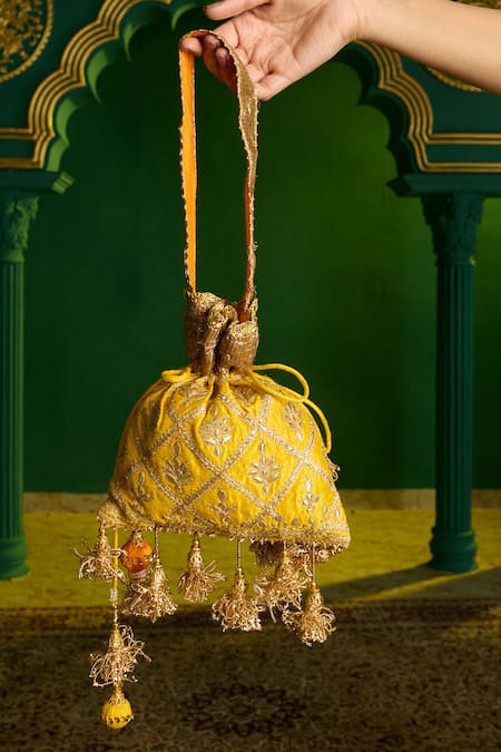 saina kapoor Gota Patti Work Potli Bag 