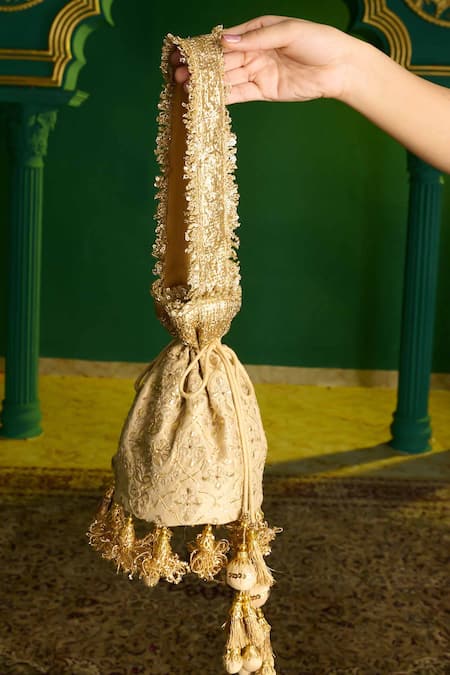 saina kapoor Gota Patti Work Potli Bag 