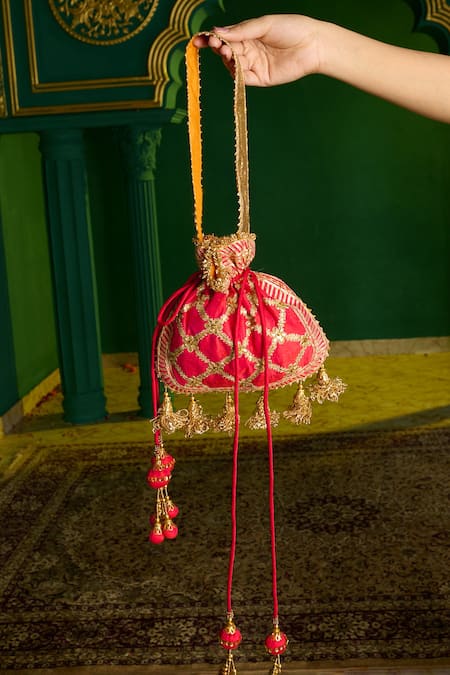 saina kapoor Aari Work Potli Bag 