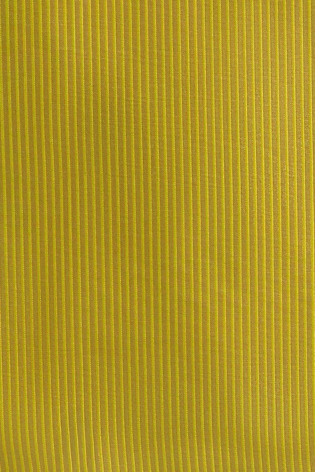 Samyukta Singhania_Green Tassels, Zari V-neck Woven Banarasi Silk Saree With Blouse _Online_at_Aza_Fashions