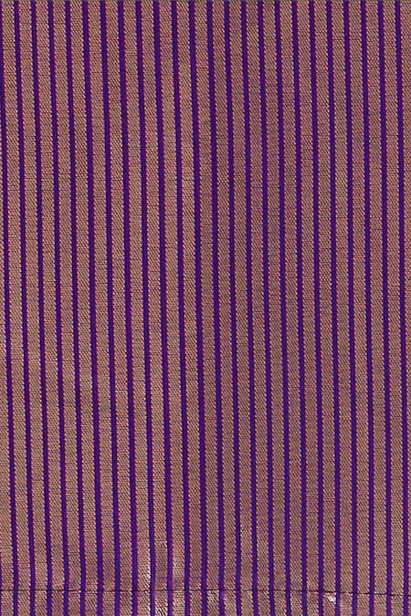 Samyukta Singhania_Purple Embroidery, Zari V-neck Woven Banarasi Silk Saree With Blouse _at_Aza_Fashions