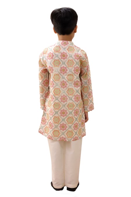 Lil Drama Mishti Floral Pattern Kurta & Pant Set 