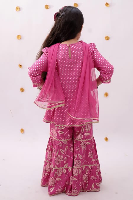 Lil Drama Khilkhilahat Floral Pattern Kurta Sharara Set 