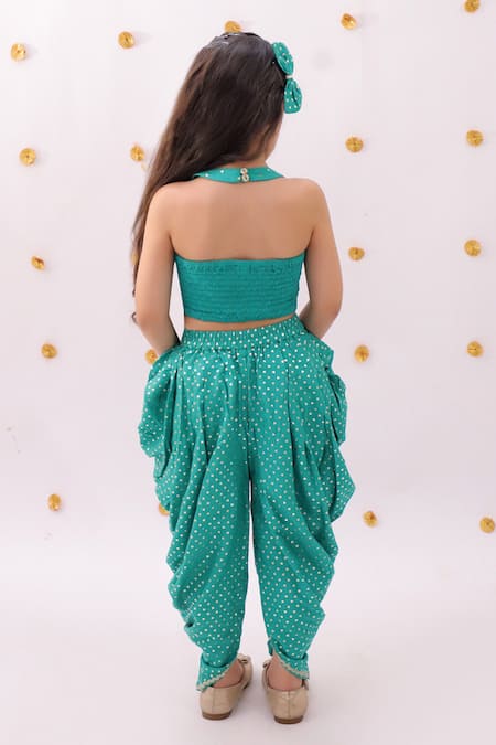 Lil Drama Khilkhilahat Floral Pattern Top & Dhoti Pant Set 