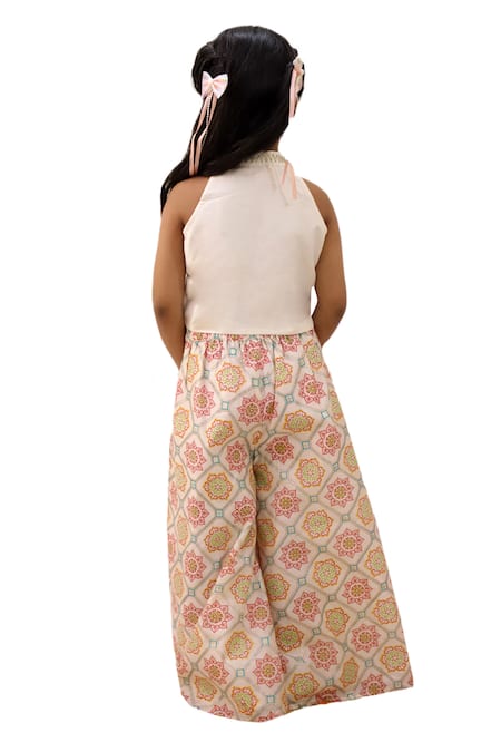 Lil Drama Mishti Top & Floral Pattern Pant Set 