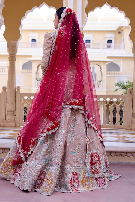 Osaa By Adarsh Zardozi Embroidered Bridal Lehenga Set 