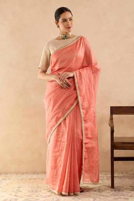 Nero India Chanderi Stripe Saree 
