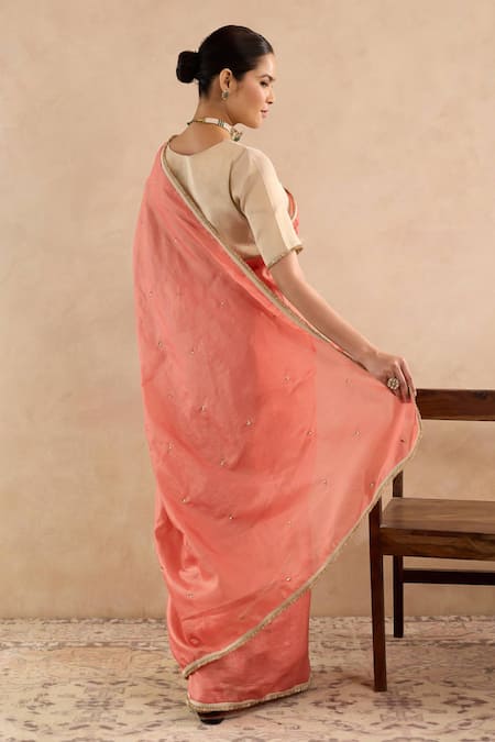 Nero India Chanderi Stripe Saree 