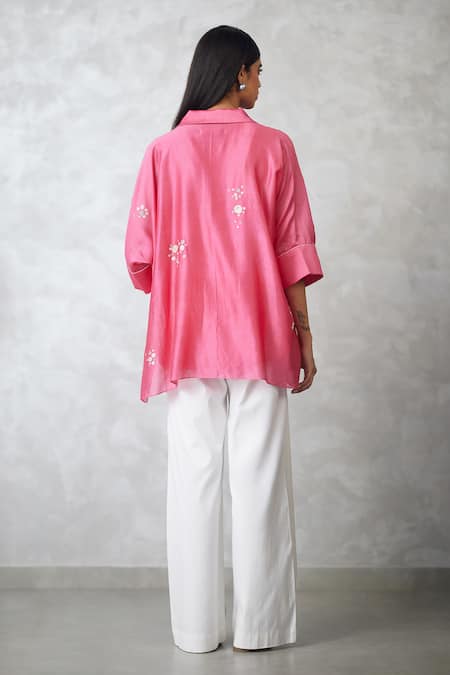 Nachiket Barve Chanderi Dottie Shirt 