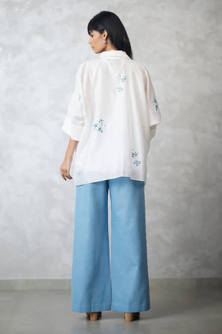 Nachiket Barve Dottie Pearl Detail Shirt 