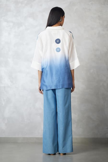 Nachiket Barve Nova Applique T-Shape Shirt & Denim Pant Set