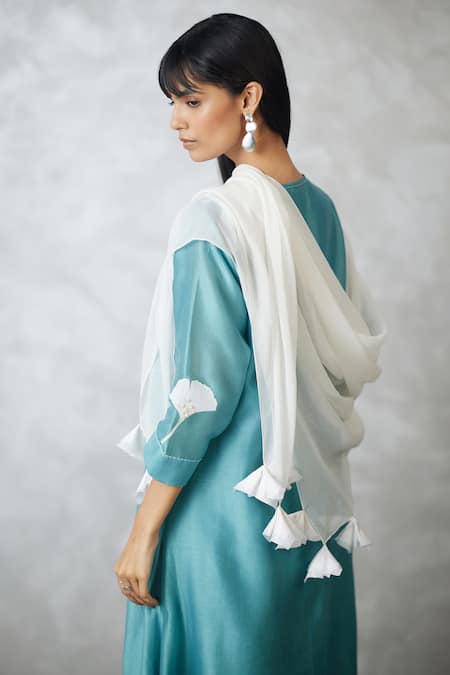 Nachiket Barve Ginkgo Trapezium Kurta Pant Set