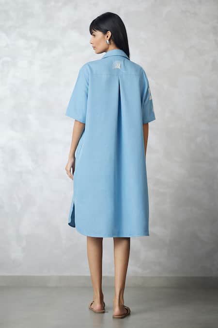 Nachiket Barve Ginkgo Denim Dress