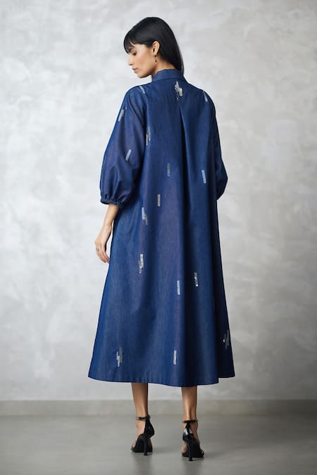 Nachiket Barve Skyline Denim Dress