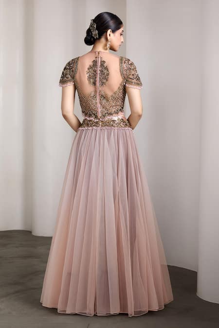 Rocky Star Embellished Blouse & Lehenga Set 