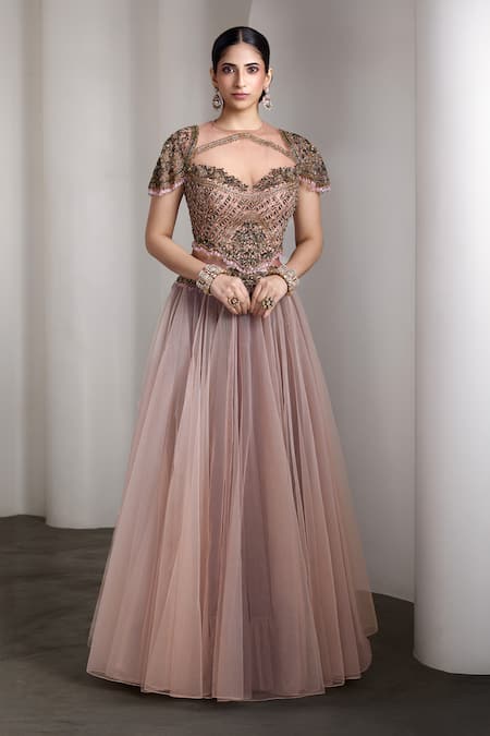 Rocky Star Embellished Blouse & Lehenga Set 