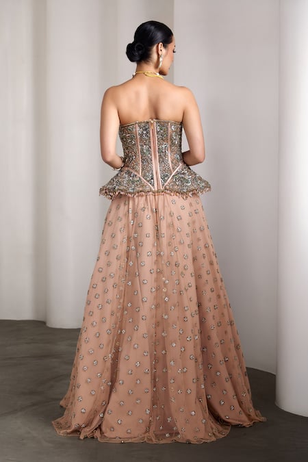Rocky Star Embellished Corset & Lehenga Set 