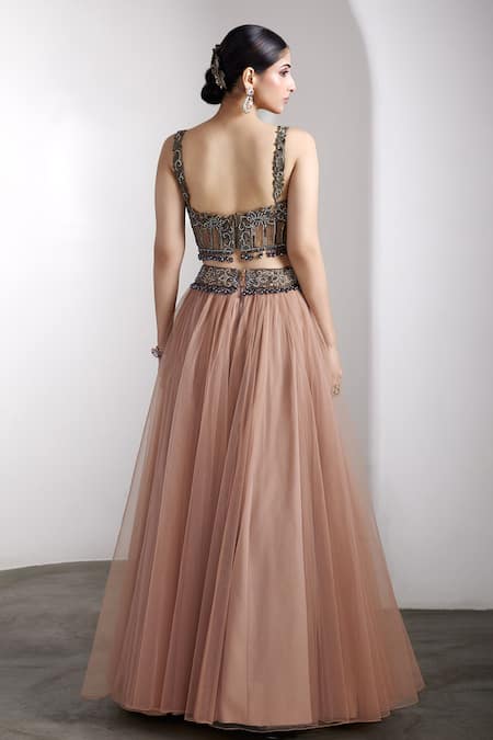 Rocky Star Embellished Blouse & Lehenga Set 