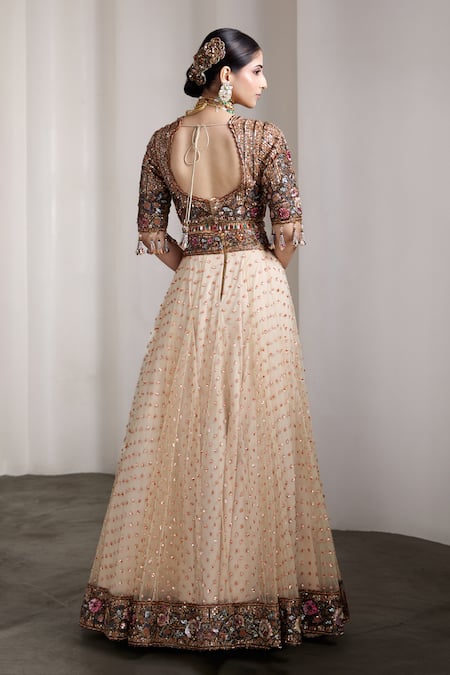 Rocky Star Embellished Blouse & Lehenga Set 