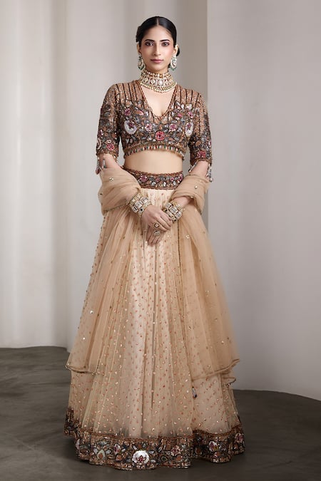 Rocky Star Embellished Blouse & Lehenga Set 