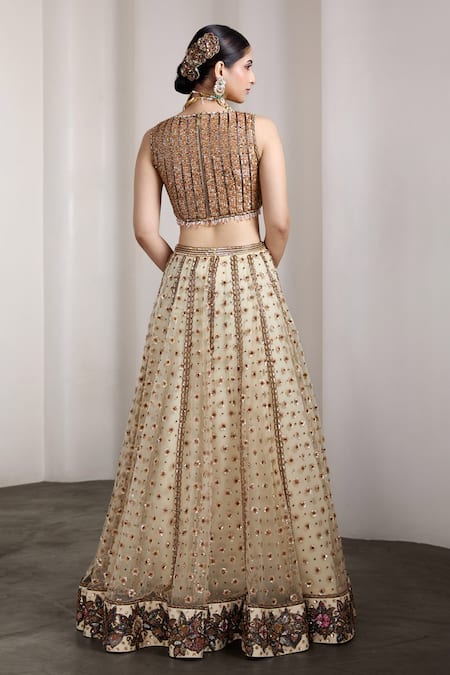 Rocky Star Embellished Blouse & Lehenga Set 