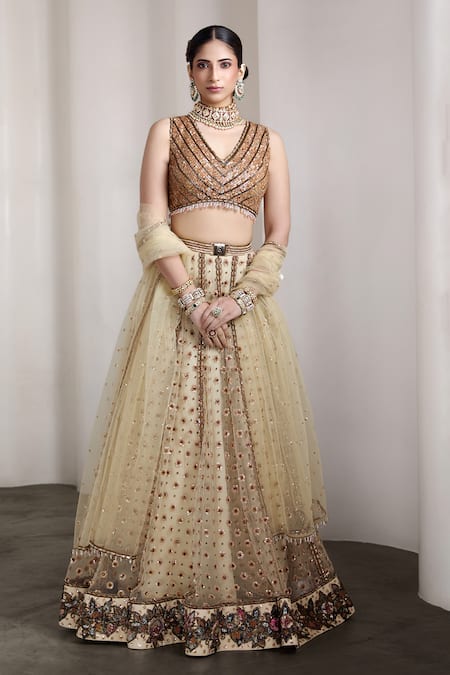 Rocky Star Embellished Blouse & Lehenga Set 