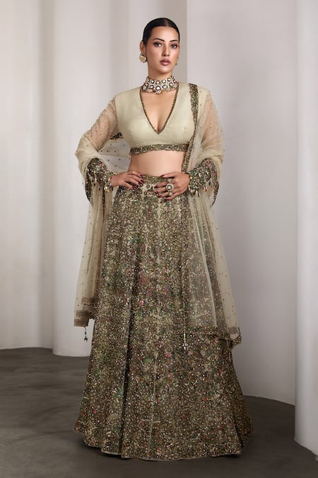 Rocky Star Embellished Blouse & Lehenga Set 