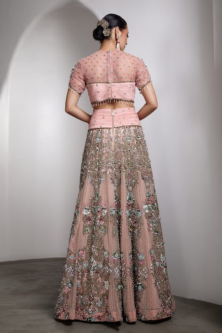 Rocky Star Embellished Blouse & Lehenga Set 