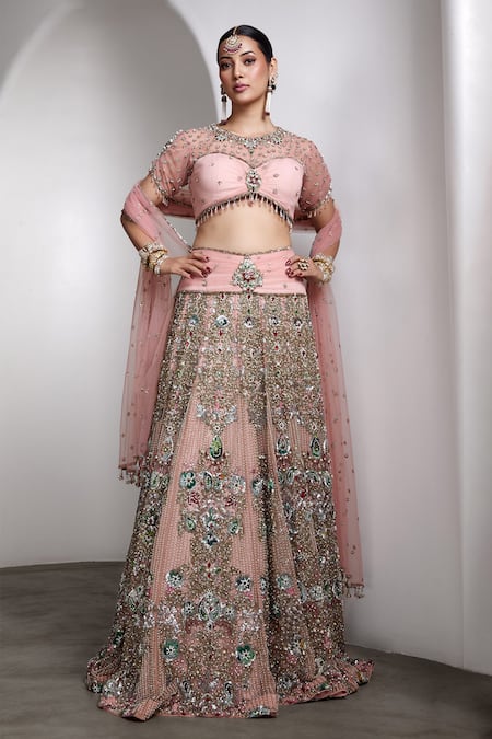 Rocky Star Embellished Blouse & Lehenga Set 