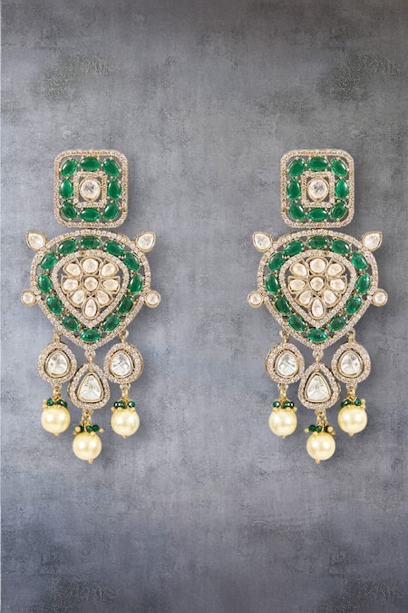 Auraa Trends Gold-Plated Kundan Necklace Set 