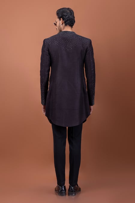 PAARSH Embroidered Achkan With Pant 